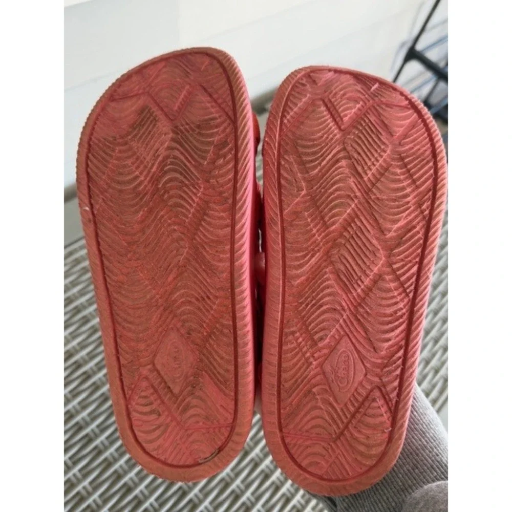 Chaco Chillos Kids Size 4 Pink Orange Sport Sandals Adjustable Strap‎ EVA Slide